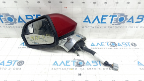 Side mirror left Lincoln MKZ 13-16 13 pins, turn signal, heated, auto-dimming, backlight, red