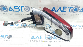 Side mirror left Lincoln MKZ 13-16 13 pins, turn signal, heated, auto-dimming, backlight, red