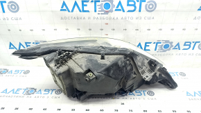Front left headlight complete Lincoln MKZ 13-16 LED, broken mount, chip broken, sand