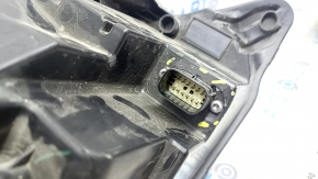 Front left headlight complete Lincoln MKZ 13-16 LED, broken mount, chip broken, sand
