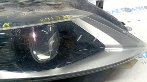Front right headlight complete Lincoln MKZ 13-16 LED, broken mount, sand
