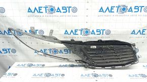 Radiator grill left Lincoln MKZ 13-16 chrome, sand, cracks in fasteners