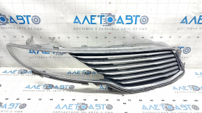 Radiator grill right Lincoln MKZ 13-16 chrome, sand