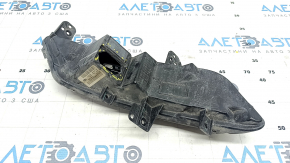 Fog lamp left PTF Lincoln MKZ 13-16 sand, cobweb on glass, broken connector