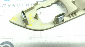 Lincoln MKZ 13-16 front left window lift control trim beige, broken guide