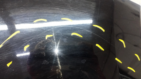 Rear bumper bare right Nissan Rogue 21-23 Japan built, black, scratches