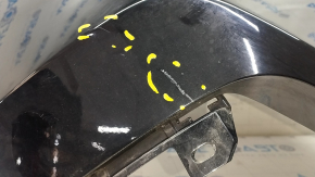 Rear bumper bare right Nissan Rogue 21-23 Japan built, black, scratches