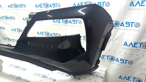 Front bumper bare Nissan Rogue 21-23 without parking sensors Japan built, black, dented