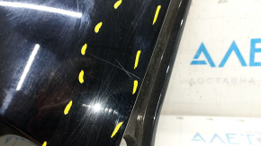 Rear bumper bare left Nissan Rogue 21-23 Japan built, black, scratches