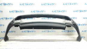 Bare rear bumper Nissan Rogue 21-23 for parking sensors, Japan built, structure, scratches, worn, pressed, broken fasteners