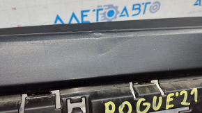 Bare rear bumper Nissan Rogue 21-23 for parking sensors, Japan built, structure, scratches, worn, pressed, broken fasteners