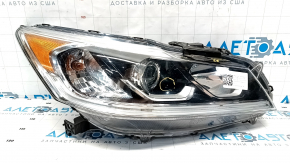 Headlight front right bare Honda Accord 16-17 rest, halogen under DRL, for polishing, sand