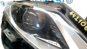 Front right headlight complete Lincoln MKZ 13-16 LED, for polishing, broken mount