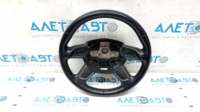 Bare steering wheel Audi Q5 8R 13-17 leather black scratches, worn