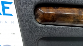 Door trim card front left Audi Q5 80A 18-20 black, with wood insert, black armrest, broken trim, chip, bumps