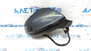 Side mirror right Audi Q5 80A 18-14 pins, auto-dimming, turn signal, heating, graphite