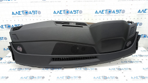 Torpedo front panel with AIRBAG Audi Q5 80A 18-20 black with deflectors and wood inserts