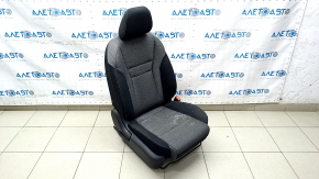 Passenger seat Nissan Rogue 21-22 without airbag, mechanical, cloth black-gray Japan built, for cleaning