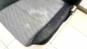 Passenger seat Nissan Rogue 21-22 without airbag, mechanical, cloth black-gray Japan built, for cleaning