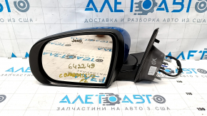 Side mirror left Jeep Compass 17- 2+3 pins, heated, blue PBJ