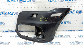Front bare bumper left side Audi Q5 80A 18-20 graphite, without parking sensors, under headlight washer, crack
