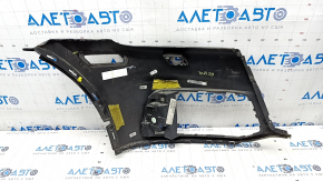 Front bare bumper left side Audi Q5 80A 18-20 graphite, without parking sensors, under headlight washer, crack