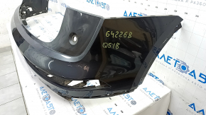 Bare rear bumper upper part Audi Q5 80A 18-20 without parking sensors, graphite, dents, broken fasteners