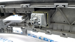Bare rear bumper upper part Audi Q5 80A 18-20 without parking sensors, graphite, dents, broken fasteners