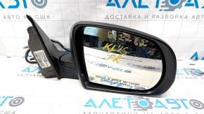 Right side mirror Jeep Cherokee KL 14-18 7+6 pins, turn signal, heating, backlight, red, worn