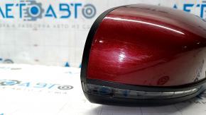 Right side mirror Jeep Cherokee KL 14-18 7+6 pins, turn signal, heating, backlight, red, worn