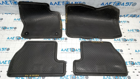 Set of floor mats for Ford Focus mk3 11-18 cloth black, for dry cleaning, tear, cracks