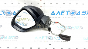 Side mirror left Nissan Rogue 21-23 BSM, SV Japan built, 7+1 pins, camera, BSM, turn signal, black