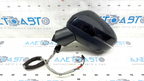 Side mirror left Nissan Rogue 21-23 BSM, SV Japan built, 7+1 pins, camera, BSM, turn signal, black