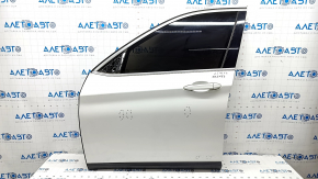 Door assembly front left BMW X1 F48 16-22 keyless, white A96, dents, bumps, scratches on the trim