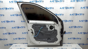 Door assembly front left BMW X1 F48 16-22 keyless, white A96, dents, bumps, scratches on the trim