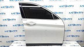Door assembly front right BMW X1 F48 16-22 keyless, white A96, bumps, scratches on the overlay