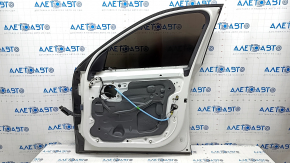 Door assembly front right BMW X1 F48 16-22 keyless, white A96, bumps, scratches on the overlay