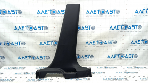 Center pillar trim lower right Nissan Rogue 21-23 black, Japan built, scratches