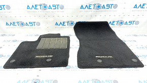 Set of floor mats Nissan Rogue 21-23 cloth, black