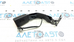 Seat belt latch rear left Nissan Rogue 21-23 Japan built, black, with sensor