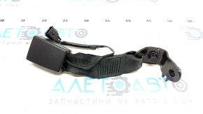 Seat belt latch rear left Nissan Rogue 21-23 Japan built, black, with sensor