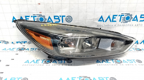 Headlight front right bare Ford Focus mk3 15-18 rest, halogen, dark, for polishing