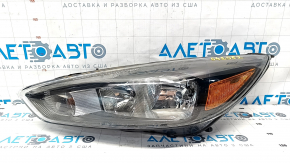 Headlight front left bare Ford Focus mk3 15-18 rest, halogen, dark, for polishing