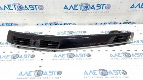 Front panel trim with deflectors right BMW X1 F48 16-22 black gloss + chrome, broken fastening