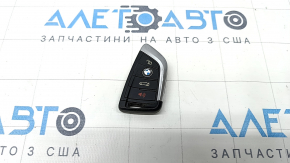 Key smart BMW X1 F48 16-22 4 buttons, scratches, bumps, peeled chrome and coating