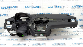Torpedo front panel without AIRBAG BMW X1 F48 16-22 black under projection, scratches