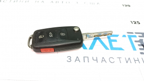 Key VW Tiguan 12-17 4 buttons, folding, worn