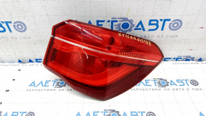 Light outer wing right BMW X1 F48 16-19 LED, air in glass