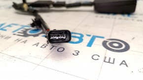 Driver's seat belt latch Ford Focus mk3 15-18 black with sensor, scuffs