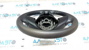 Naked steering wheel Mazda 3 14-16 BM prerest, rubber, black, worn